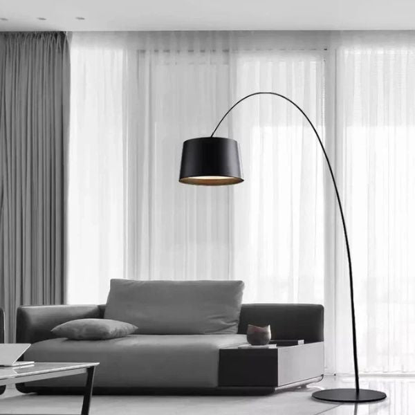 Black C Floor Lamp