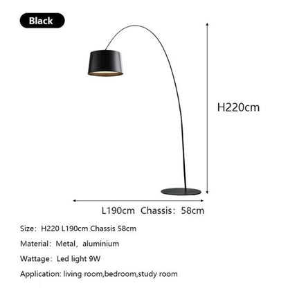 Black C Floor Lamp