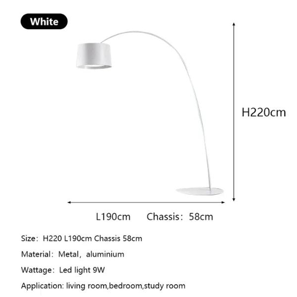 Black C Floor Lamp