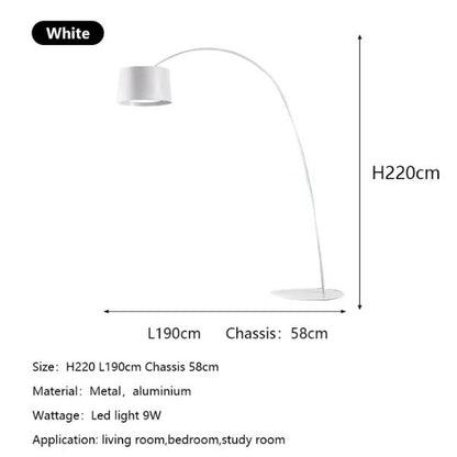 Black C Floor Lamp