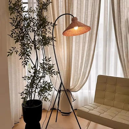 Rattan C Floor Lamp