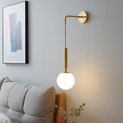 Modern Simple Glass Wall Lamp – Nordic Luxury Wall Light Fixture
