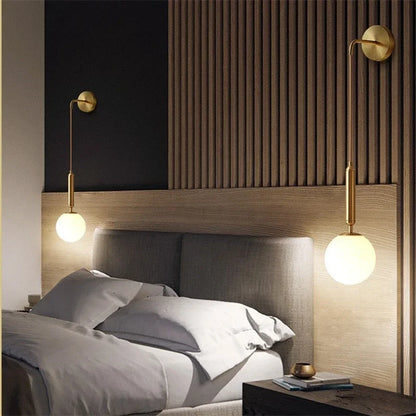 Modern Simple Glass Wall Lamp – Nordic Luxury Wall Light Fixture
