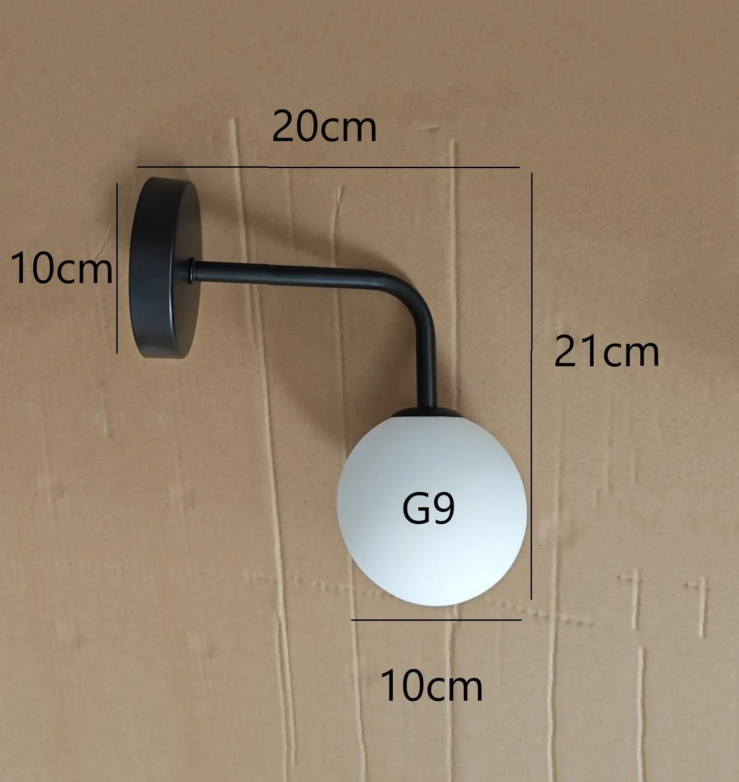 Modern Simple Glass Wall Lamp – Nordic Luxury Wall Light Fixture