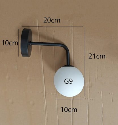 Modern Simple Glass Wall Lamp – Nordic Luxury Wall Light Fixture