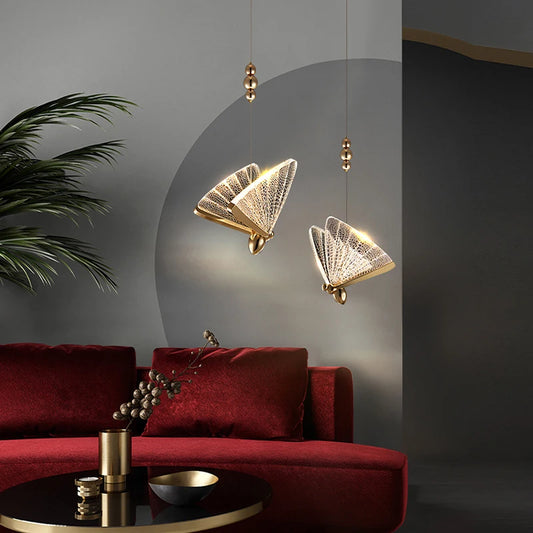 A butterfly-inspired chandelier to illuminate your home with grace.