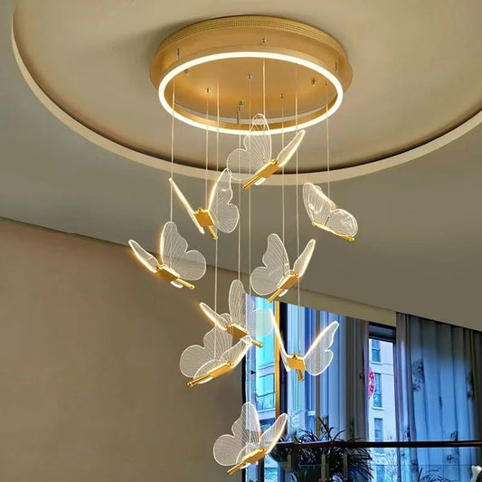 A glossy acrylic butterfly centerpiece for elegant living spaces.